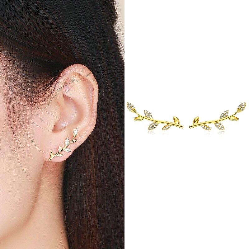 Minimalistische Zirkonakent Ohrringe Sammlung