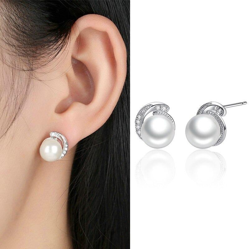 Minimalistische Zirkonakent Ohrringe Sammlung