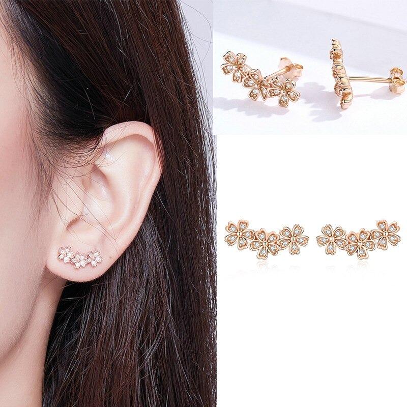 Minimalistische Zirkonakent Ohrringe Sammlung