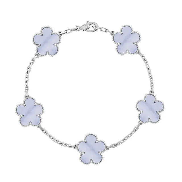 Armband aus verzinktem Achatstein und Edelstahl