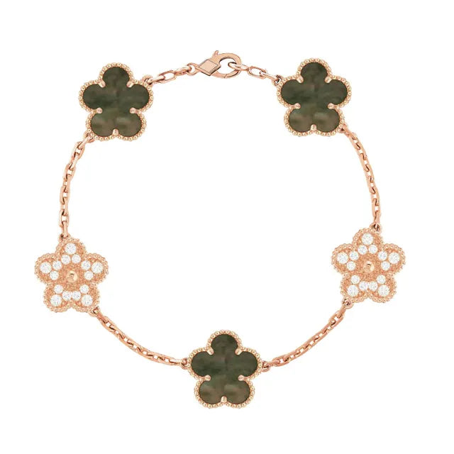 Armband aus verzinktem Achatstein und Edelstahl