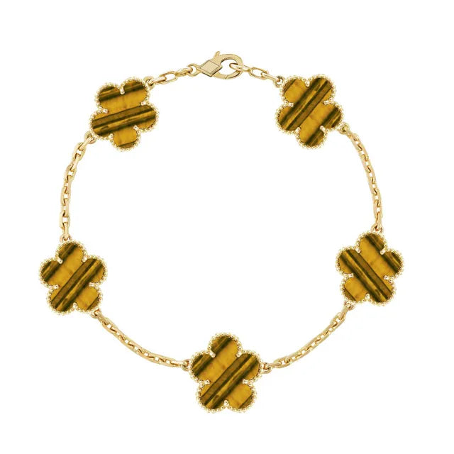 Armband aus verzinktem Achatstein und Edelstahl