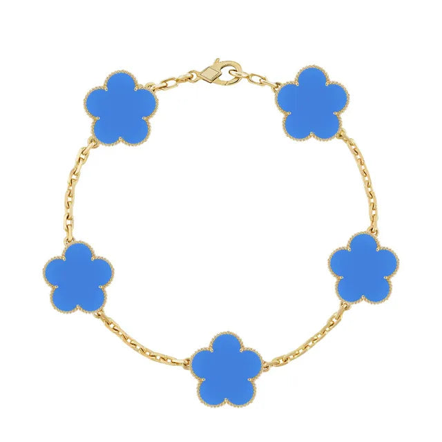 Armband aus verzinktem Achatstein und Edelstahl