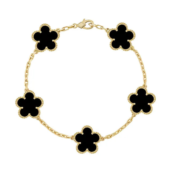 Armband aus verzinktem Achatstein und Edelstahl