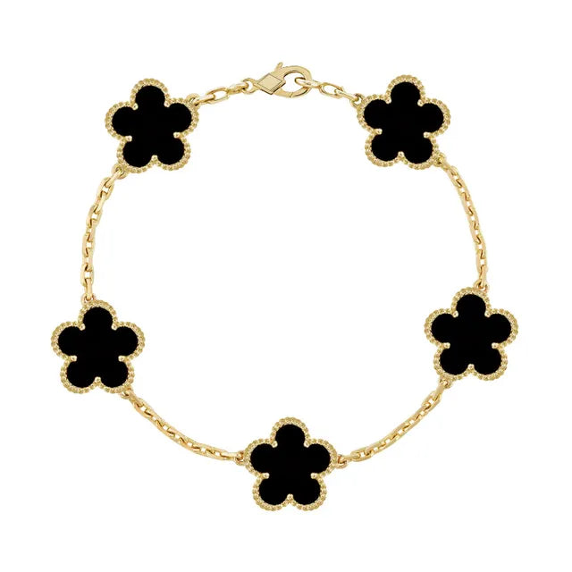 Armband aus verzinktem Achatstein und Edelstahl