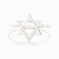 Silberner Ring mit Sternmotiv - Modischer Silberring für Frauen - Geburtstagsgeschenk
