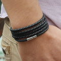 Multi Color Wrap Um Vegane Lederarmbänder