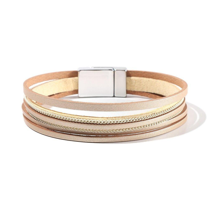 Multi Layer Bohemian Wrap Bracelets Mit Magnetverschluss