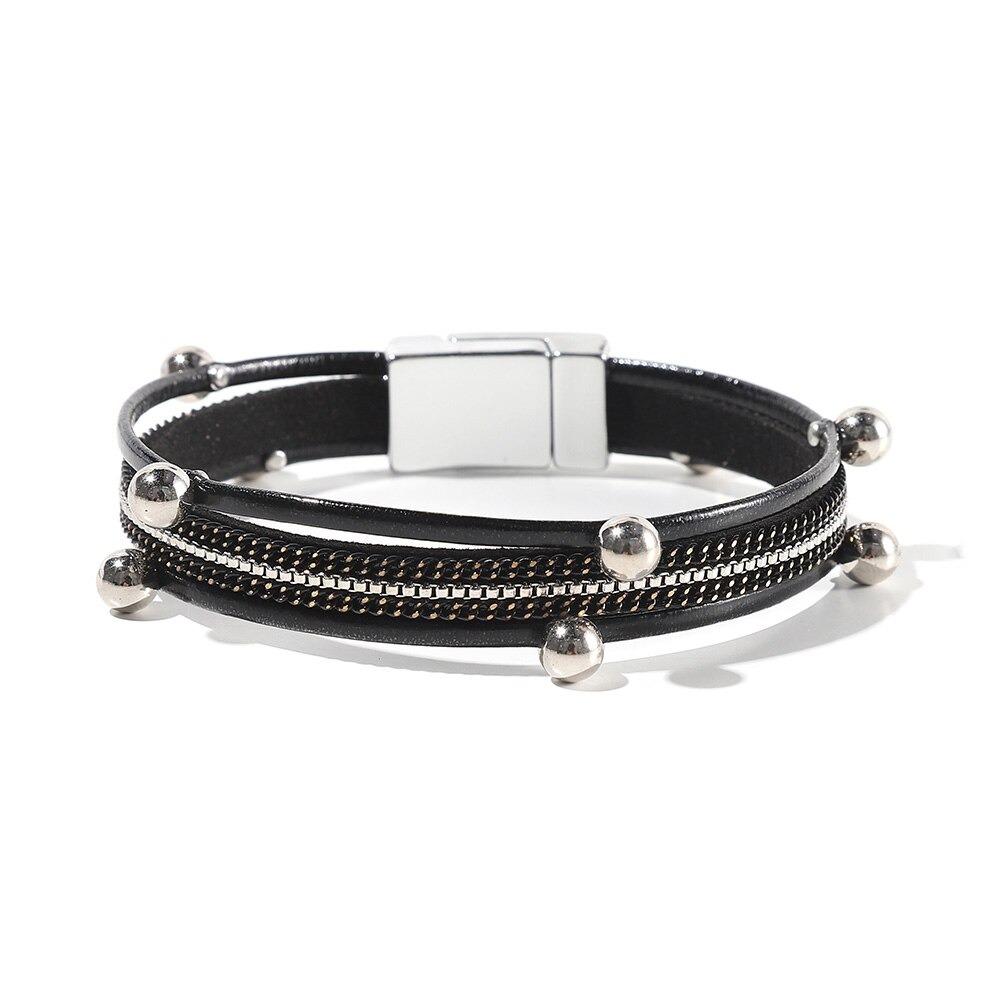 Multi Layer Bohemian Wrap Bracelets Mit Magnetverschluss