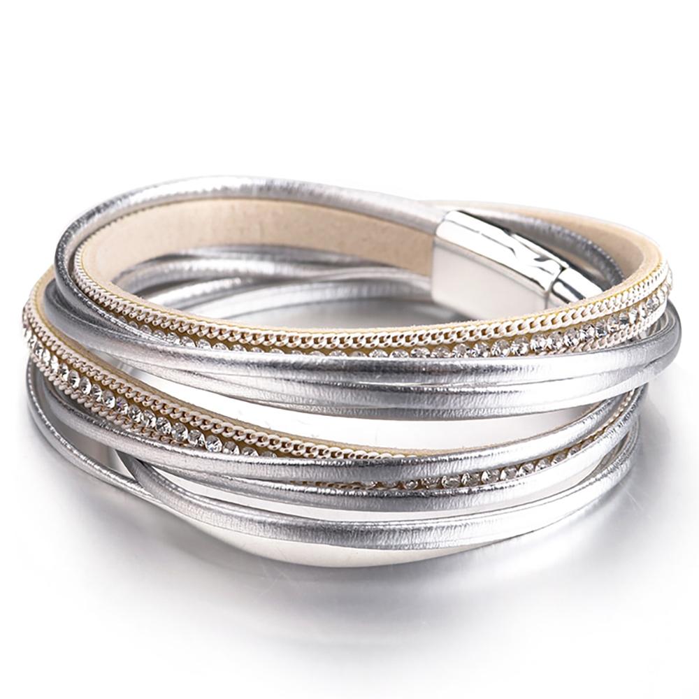Multi Layer Doppel Wrap Armbänder Mit Magnetverschluss