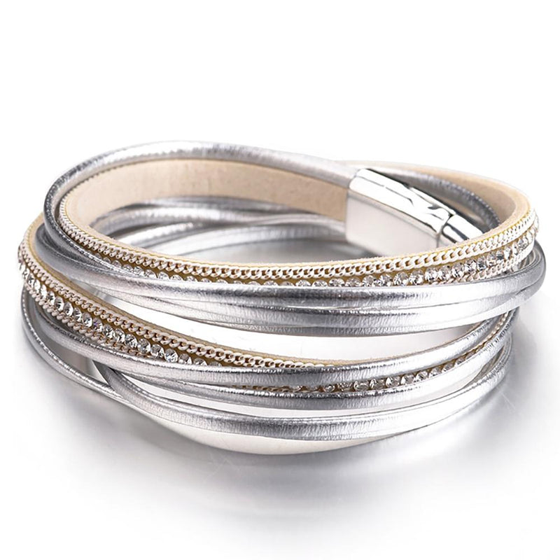 Multi Layer Doppel Wrap Armbänder Mit Magnetverschluss