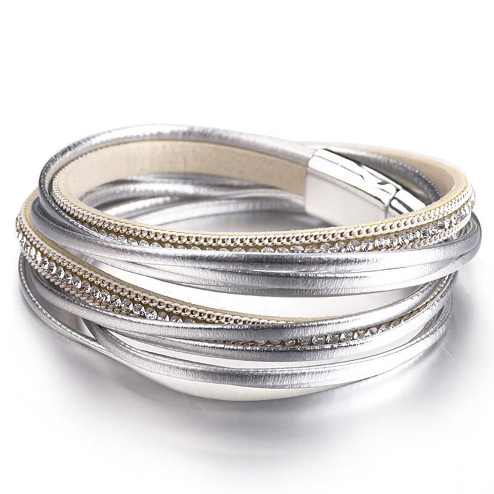 Multi Layer Doppel Wrap Armbänder Mit Magnetverschluss