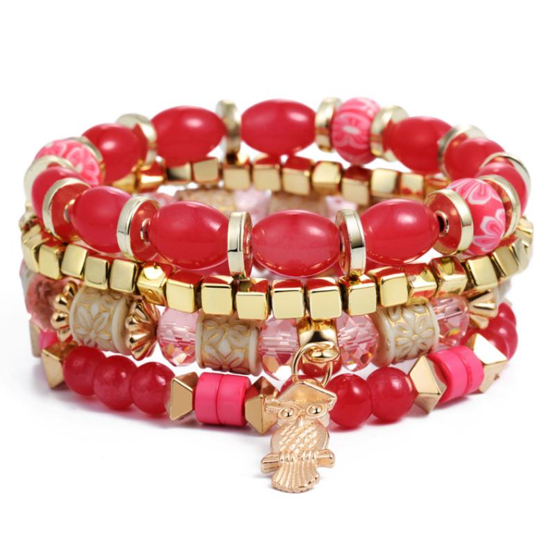 Multi Layered Charme Armbänder Mit Quasten