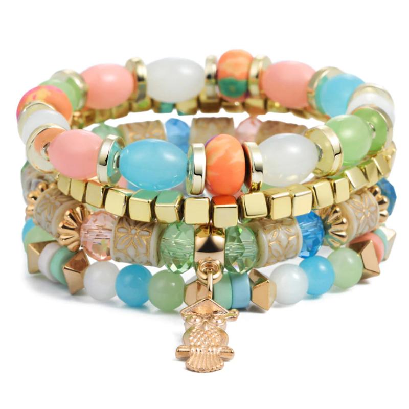 Multi Layered Charme Armbänder Mit Quasten