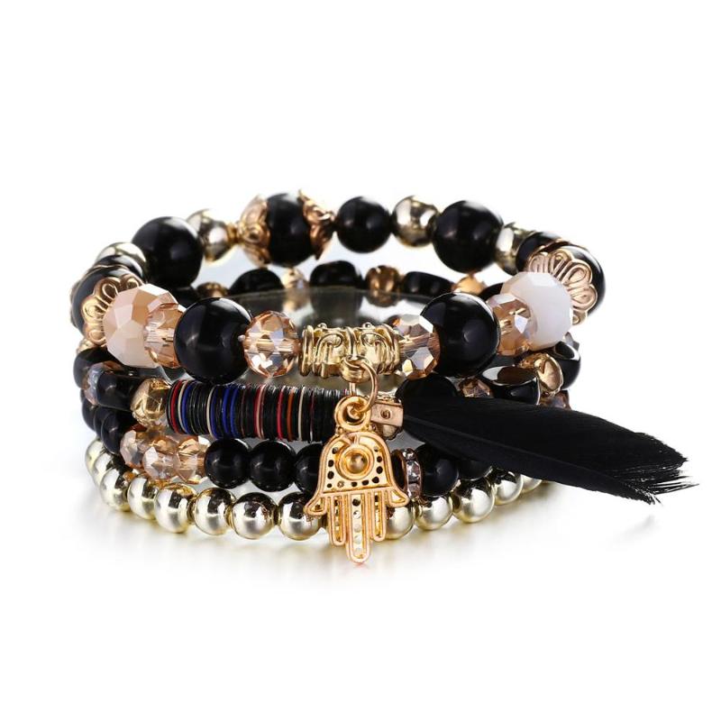 Multi Layered Charme Armbänder Mit Quasten