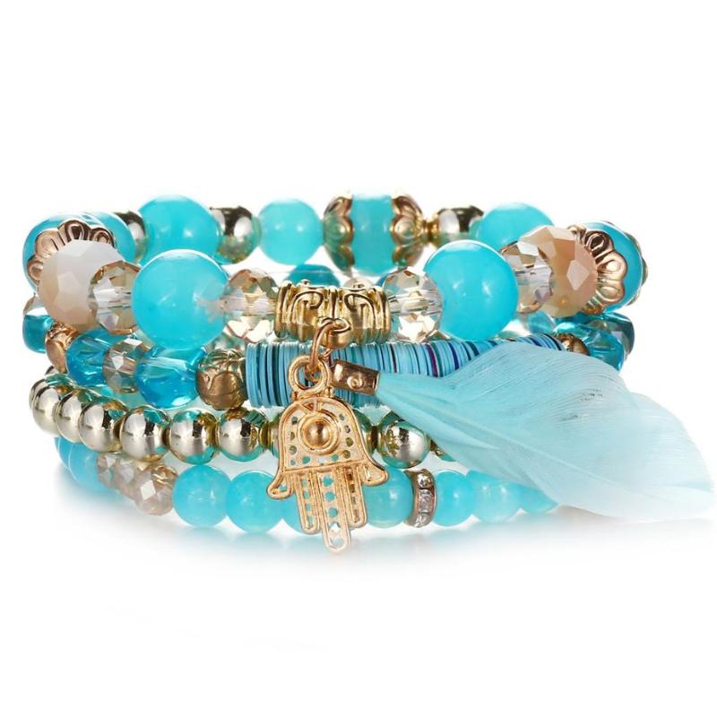 Multi Layered Charme Armbänder Mit Quasten