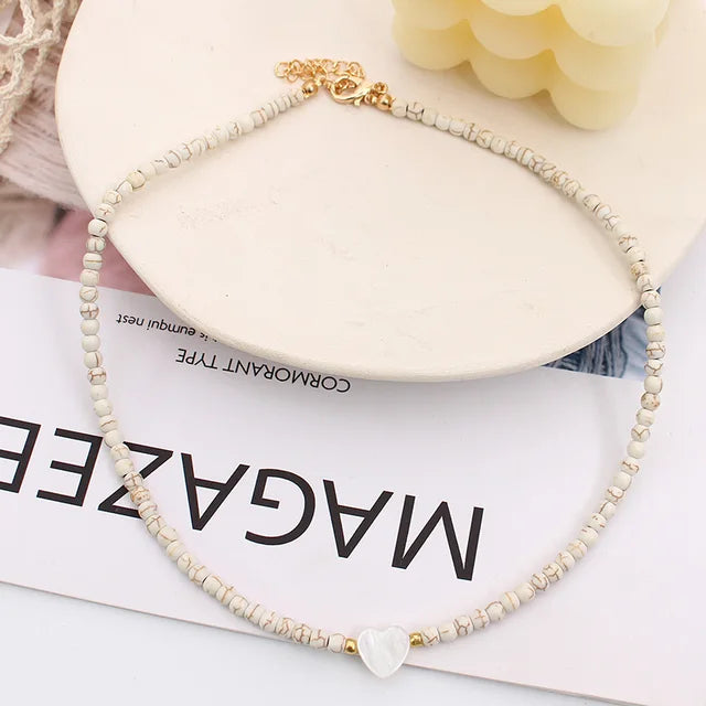 Bunte Sommerhalsketten | Bohemian Sommerhalskette | Handgefertigte Sommerhalskette