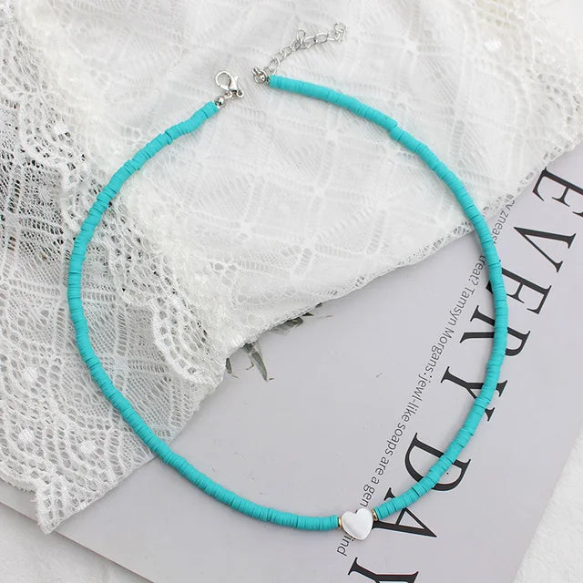 Bunte Sommerhalsketten | Bohemian Sommerhalskette | Handgefertigte Sommerhalskette