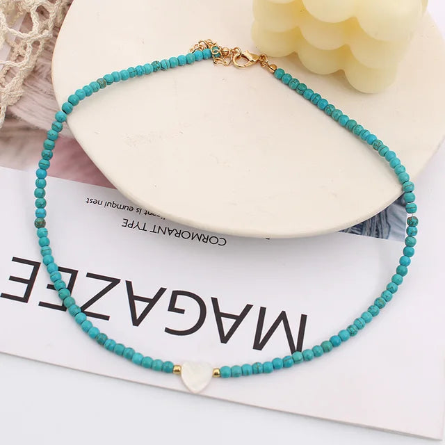 Bunte Sommerhalsketten | Bohemian Sommerhalskette | Handgefertigte Sommerhalskette