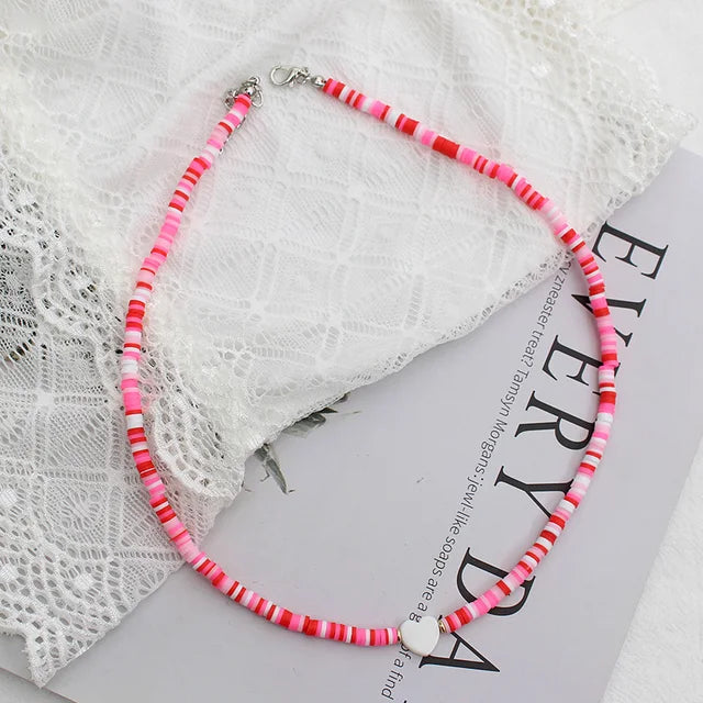 Bunte Sommerhalsketten | Bohemian Sommerhalskette | Handgefertigte Sommerhalskette