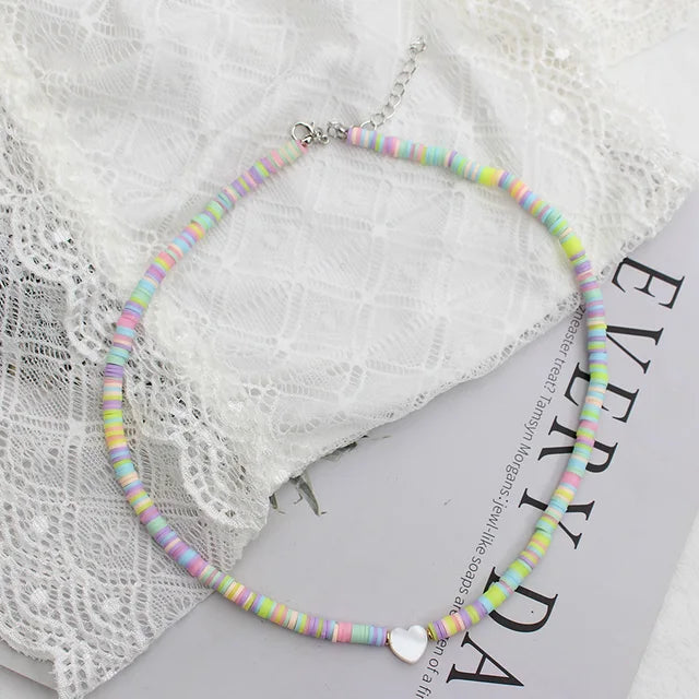 Bunte Sommerhalsketten | Bohemian Sommerhalskette | Handgefertigte Sommerhalskette