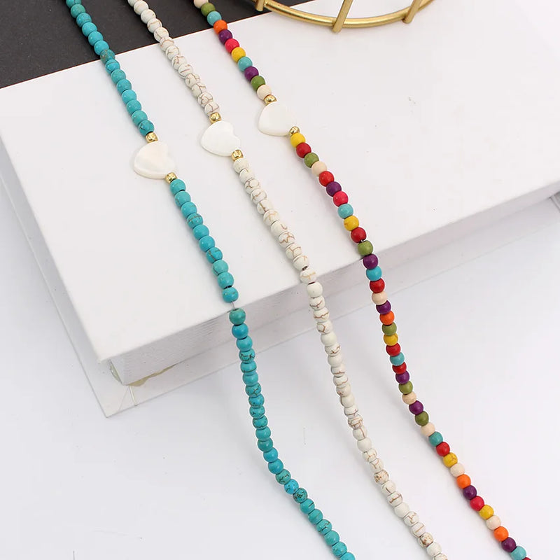 Bunte Sommerhalsketten | Bohemian Sommerhalskette | Handgefertigte Sommerhalskette