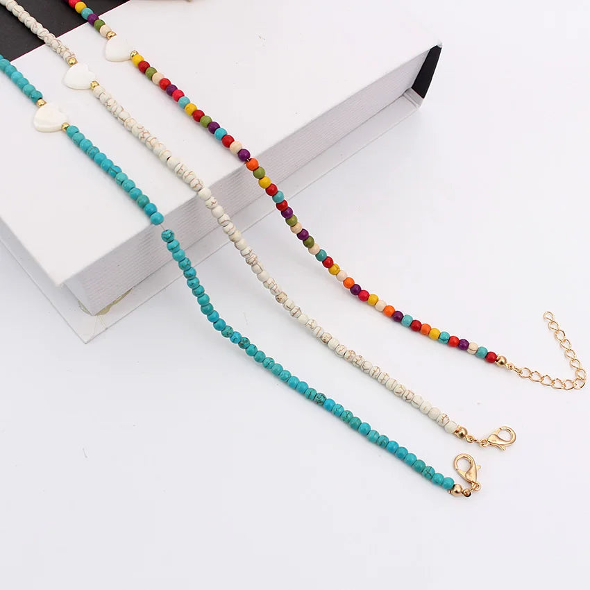 Bunte Sommerhalsketten | Bohemian Sommerhalskette | Handgefertigte Sommerhalskette