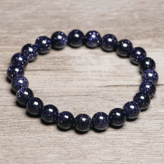 Grünes Pfauenauge Armband mit natürlichen Steinperlen für Yoga und Heilung