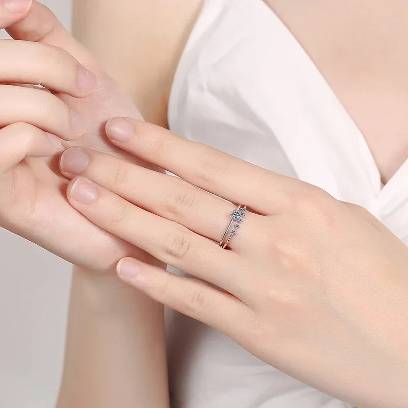 Hochzeitsringe mit Moissanit | Moissanit Ringe Sets | Moissanit Schmuck Ringe