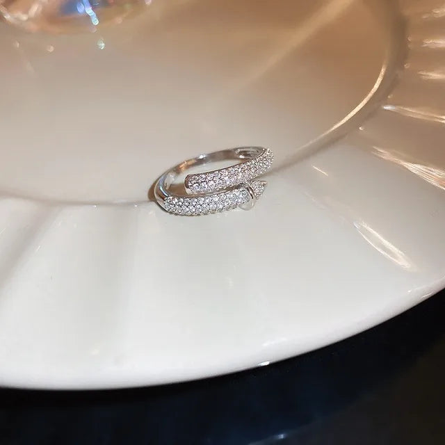 Damenringe Schmuck | Herz Hochzeitsring | Ringe Damen Herz | Modischer Ring | Ehering