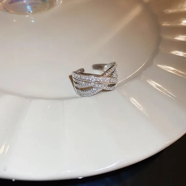 Damenringe Schmuck | Herz Hochzeitsring | Ringe Damen Herz | Modischer Ring | Ehering