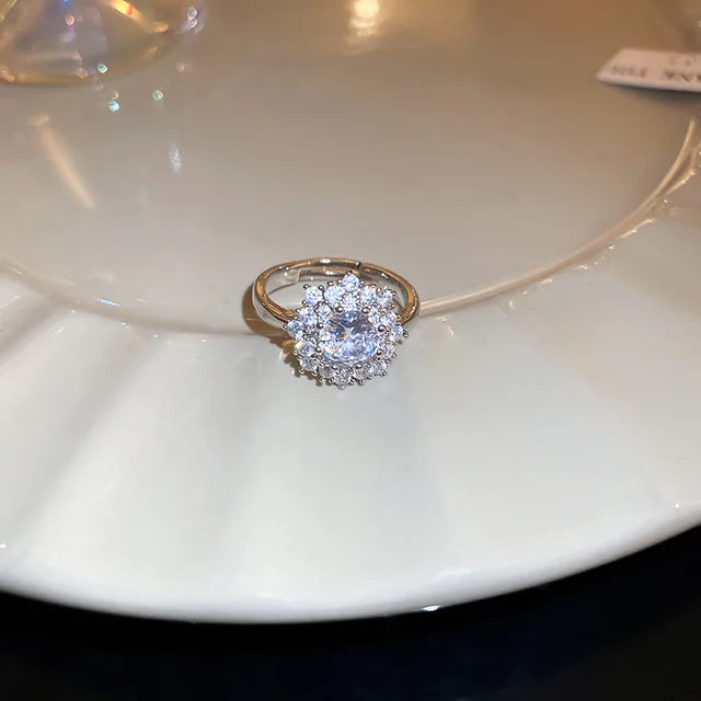 Damenringe Schmuck | Herz Hochzeitsring | Ringe Damen Herz | Modischer Ring | Ehering