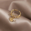 Damenringe Schmuck | Herz Hochzeitsring | Ringe Damen Herz | Modischer Ring | Ehering