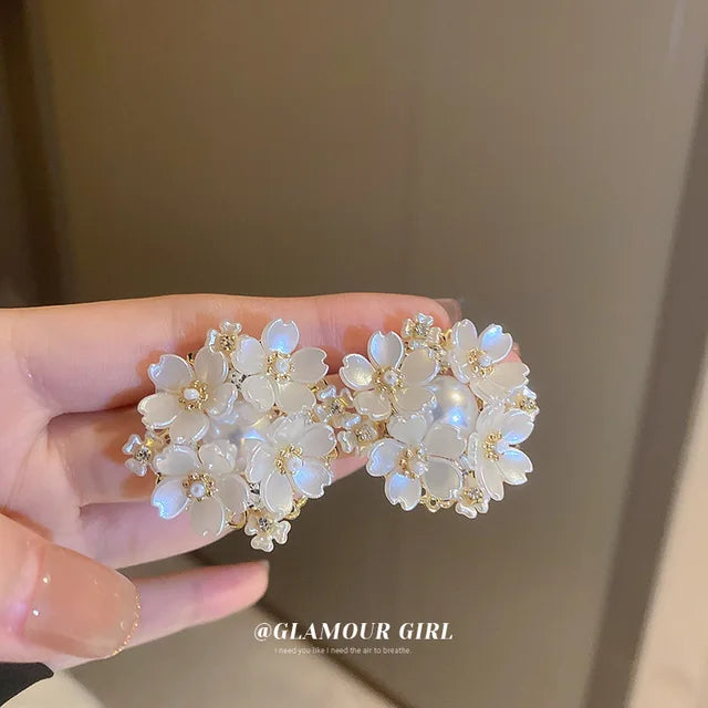 Blumen Barock Ohrringe | Handgefertigte Ohrringe im Barockstil