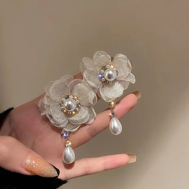 Blumen Barock Ohrringe | Handgefertigte Ohrringe im Barockstil