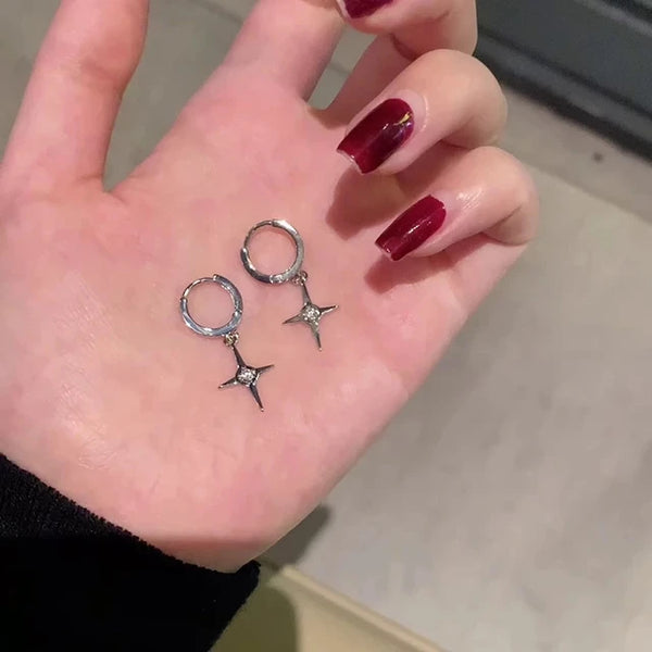 Silberfarbener Metallschmuck für Emo-Accessoires | Ästhetische Egirl-Accessoires