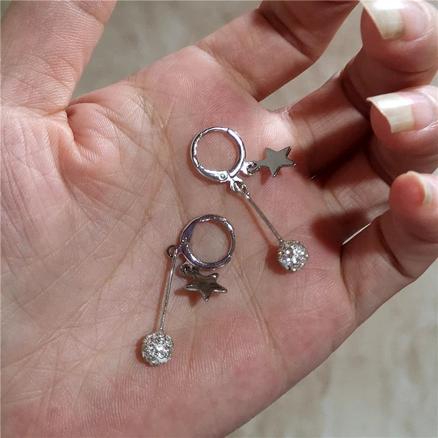 Silberfarbener Metallschmuck für Emo-Accessoires | Ästhetische Egirl-Accessoires