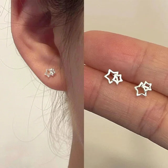 Exquisite Hollow Star Earrings for Women | Hypoallergenic Party Jewelry