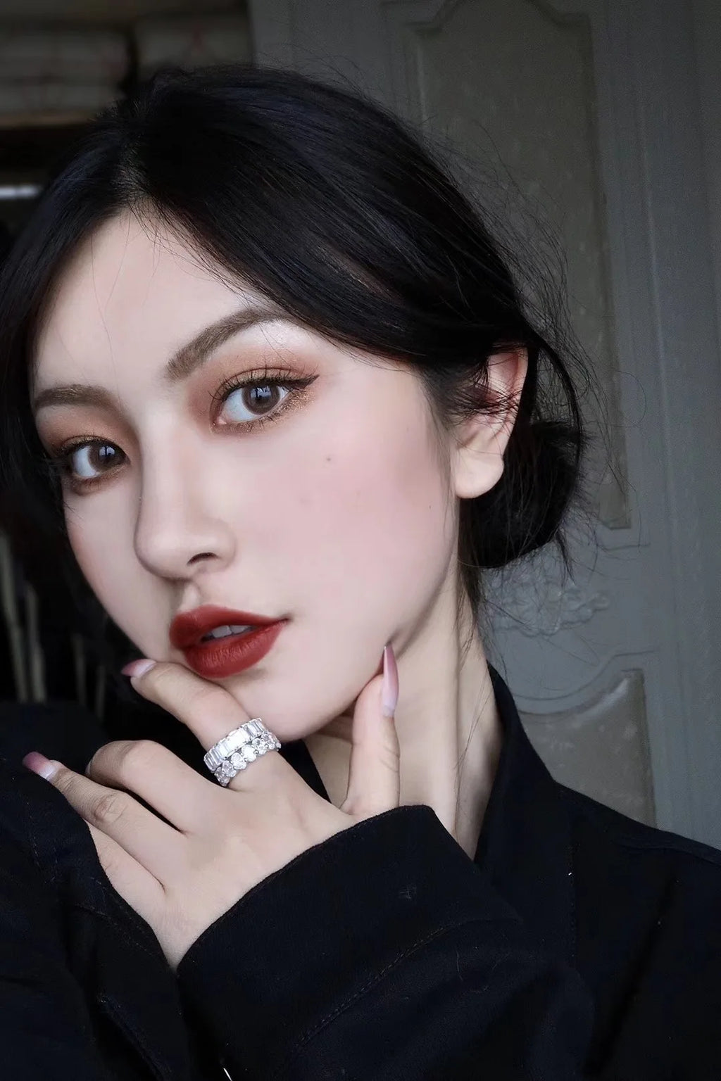 Hochwertiger 925 Silber Zirkonia Verlobungsschmuck | 925 Silber Steinring | Roségold Ring 925