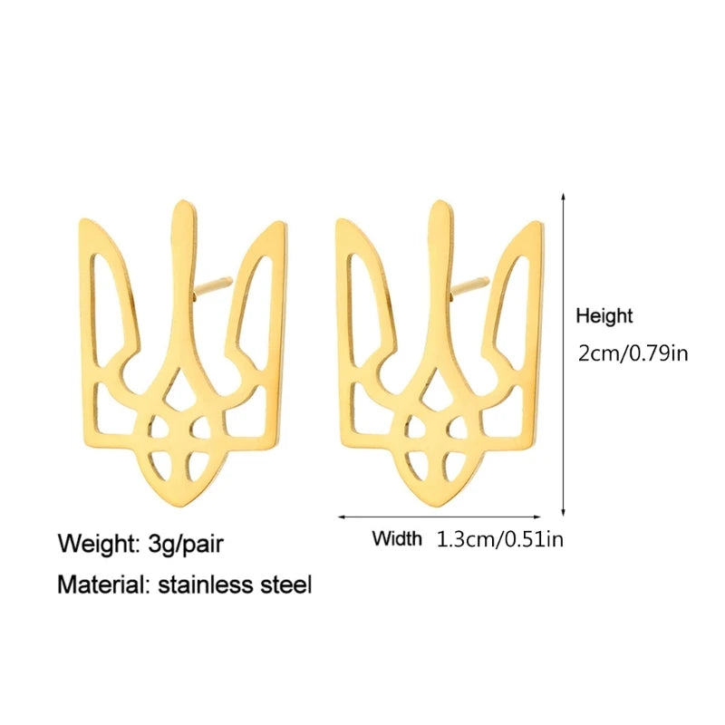 Hochwertige Edelstahl Ohrringe - Ukraine Schmuck