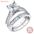 Hochzeitsringe Set Princess - 2 klassische Hochzeitsringe für Frauen