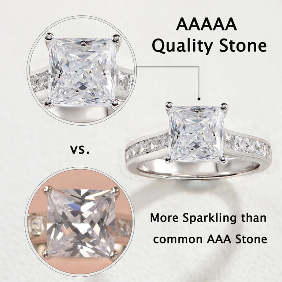 Hochzeitsringe Set Princess - 2 klassische Hochzeitsringe für Frauen