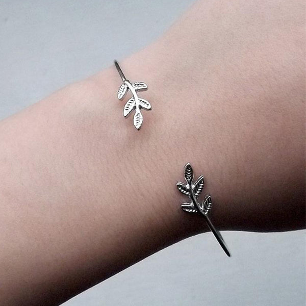 Blatt Manschette Armband