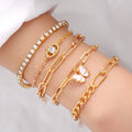 Armband aus Schmetterlingsdiamantlegierung