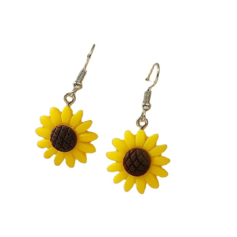 Bohemian Sunflower Earrings | Dangle Earrings for Women