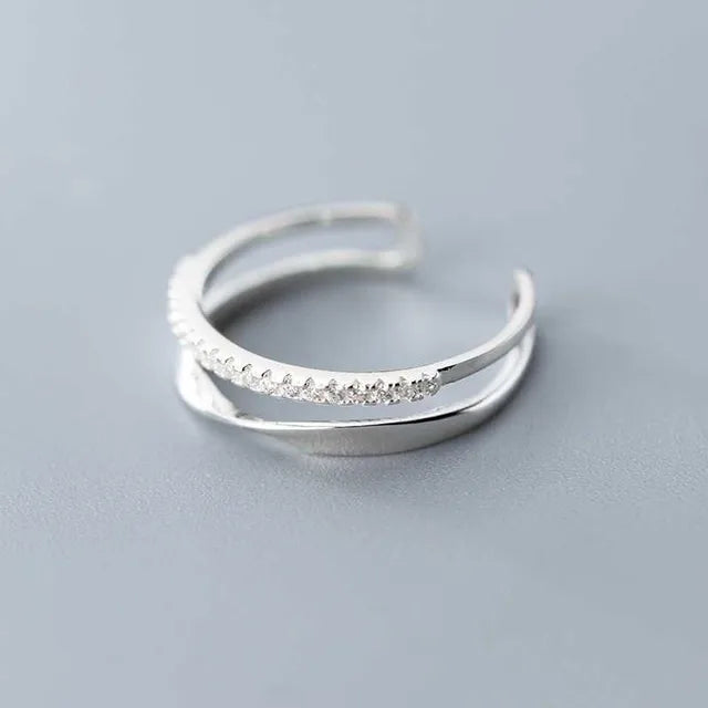 Eleganter Original-Ring aus Sterlingsilber | 925er Sterlingsilber Ring