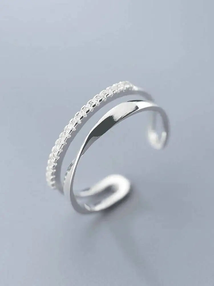 Eleganter Original-Ring aus Sterlingsilber | 925er Sterlingsilber Ring