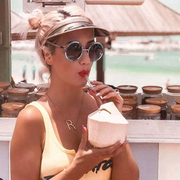 Übergroße Seitwärts Ein Z Anfänglicher Brief Personalisierte Halsketten