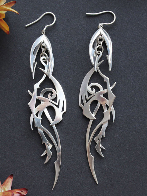 Spiralohr | Geometrisch unregelmäßige Schlangenohrringe