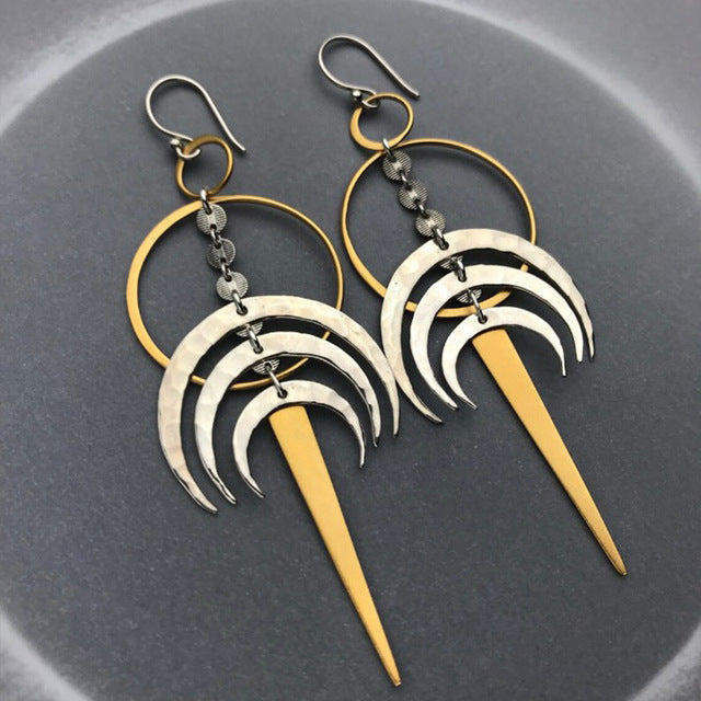 Spiralohr | Geometrisch unregelmäßige Schlangenohrringe